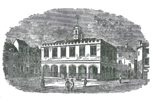 The Blue School site, c. 1844 (click to enlarge).